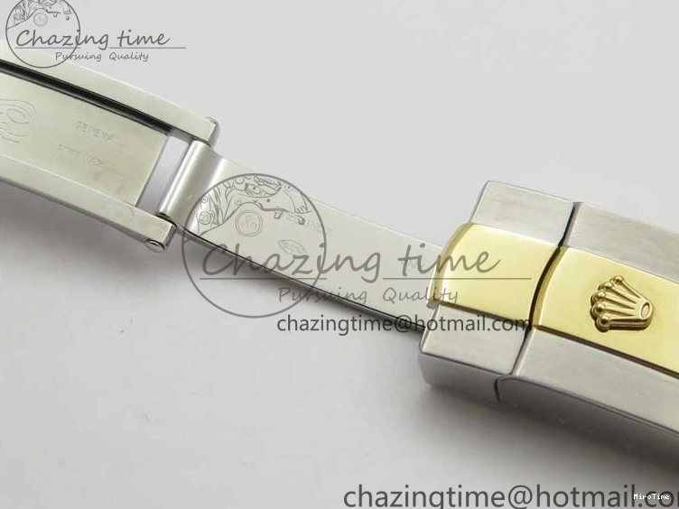 MiroTime 0203 WaterResistant Datejust 31mm 278273 SS YG BP Maker Best Edition Black Sticks Markers Dial on SS YG Oyster Bracelet 2718